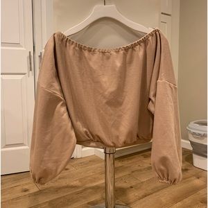 Line & Dot Cora Knit Top Long-Sleeve Taupe from Mikinola